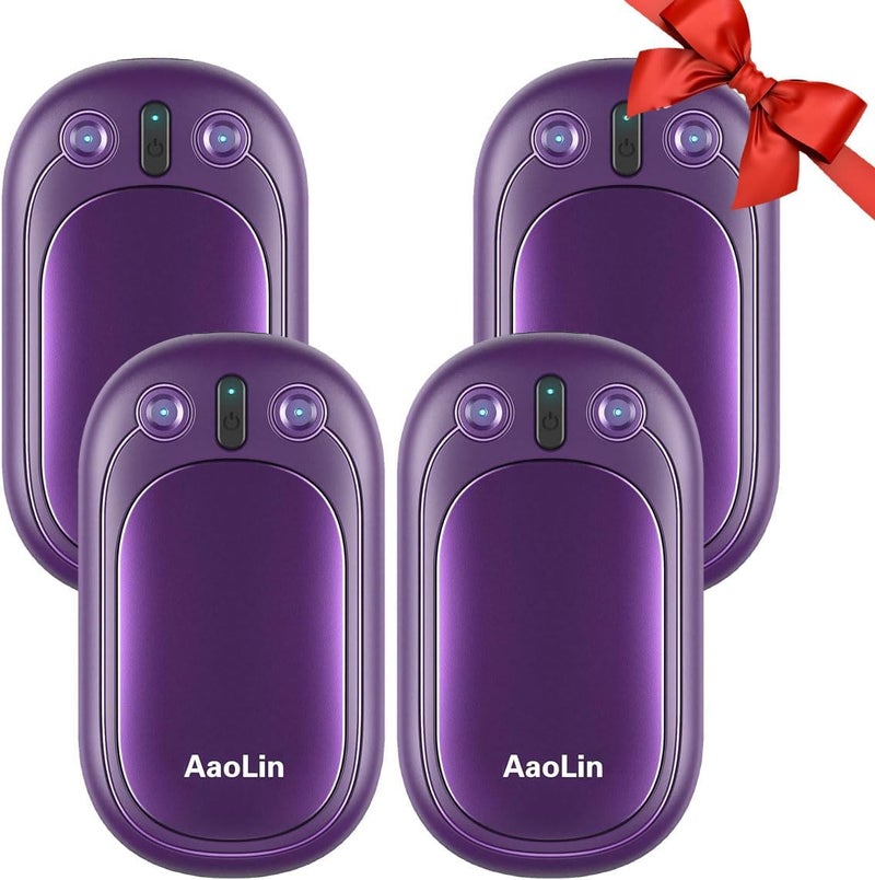 AaoLin AI Hand Warmers Rechargeable, 2 Pack Electric Hand Warmers Reusable, 12Hrs Long Heating, Portable Pocket Handwarmer Great Gift for Outdoors, Camping, Golf, Hunting Gear - Image 1